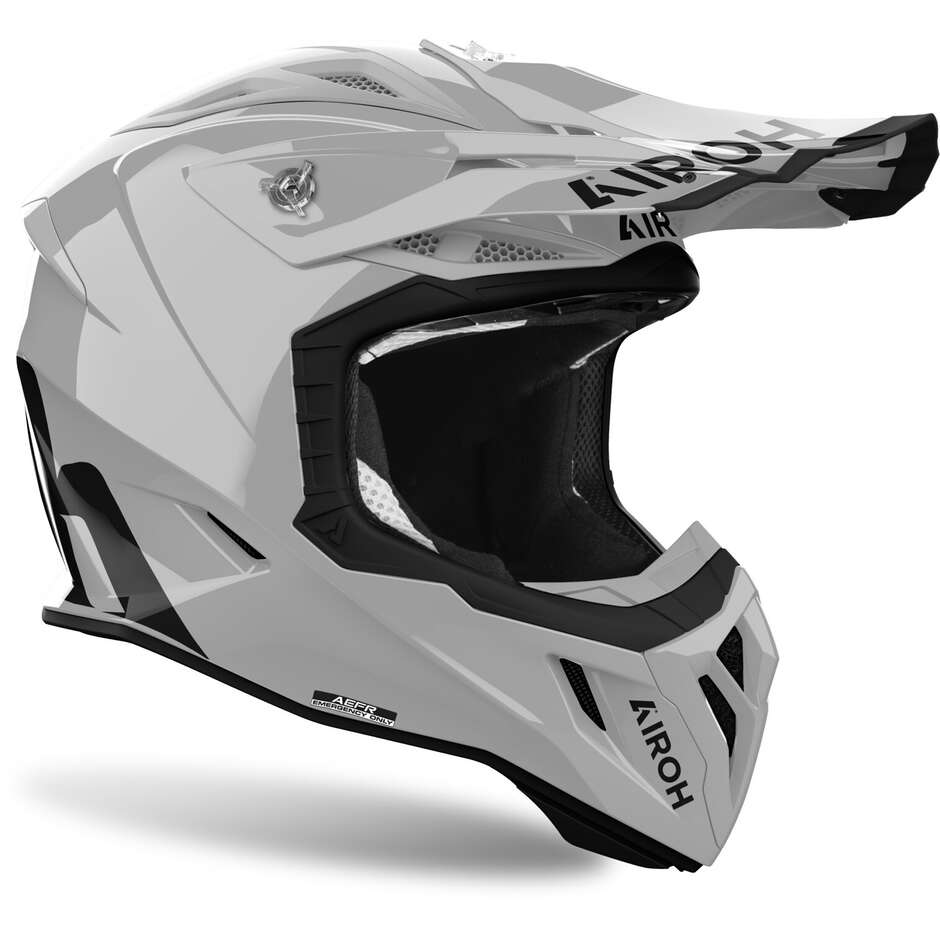 Casque de moto Airoh AVIATOR ACE 2 COLOR gris brillant ciment Cross Enduro