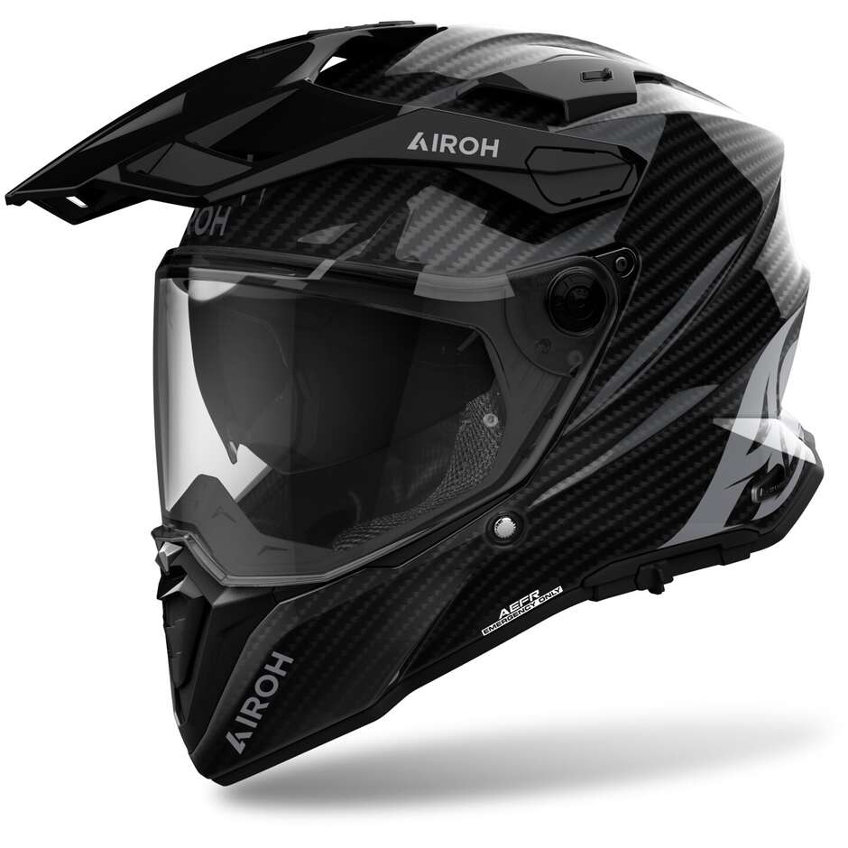 Casque de moto Airoh COMMANDER 2 CARBON Glossy Adventure