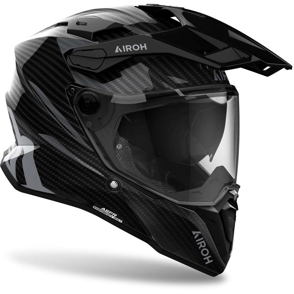 Casque de moto Airoh COMMANDER 2 CARBON Glossy Adventure