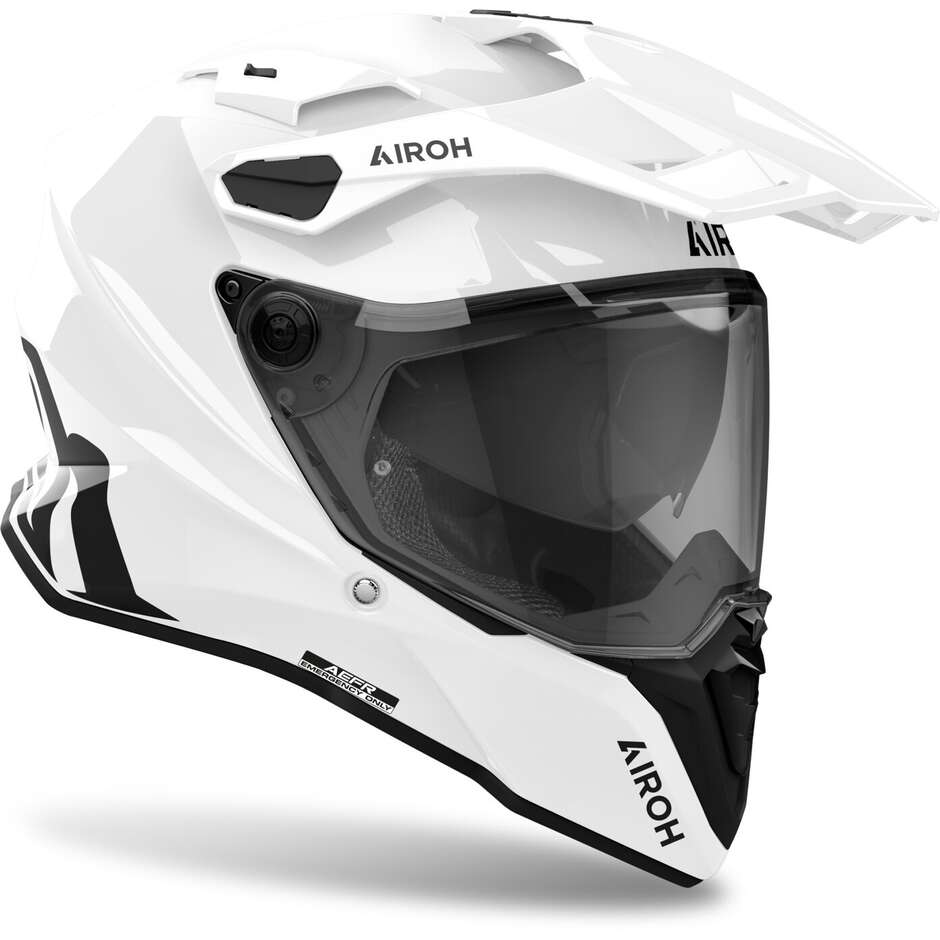 Casque de moto Airoh COMMANDER 2 COLOR Adventure blanc