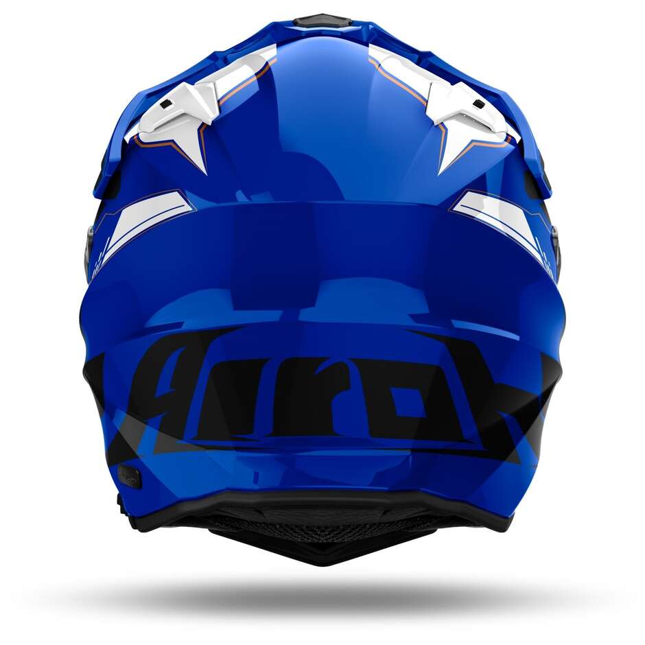 Casque de moto Airoh COMMANDER 2 REVEAL Adventure bleu