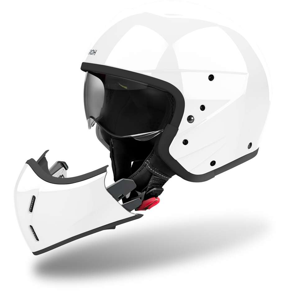 Casque de moto Airoh J110 Jet COULEUR Blanc brillant