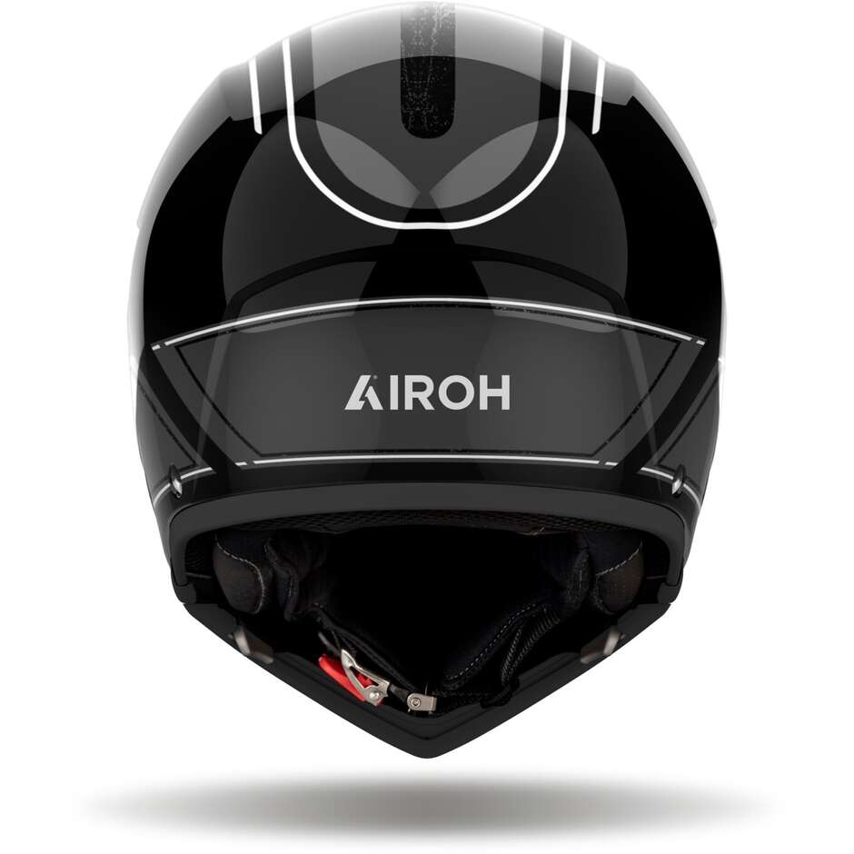 Casque de moto Airoh J110 RASTER Jet gris foncé brillant
