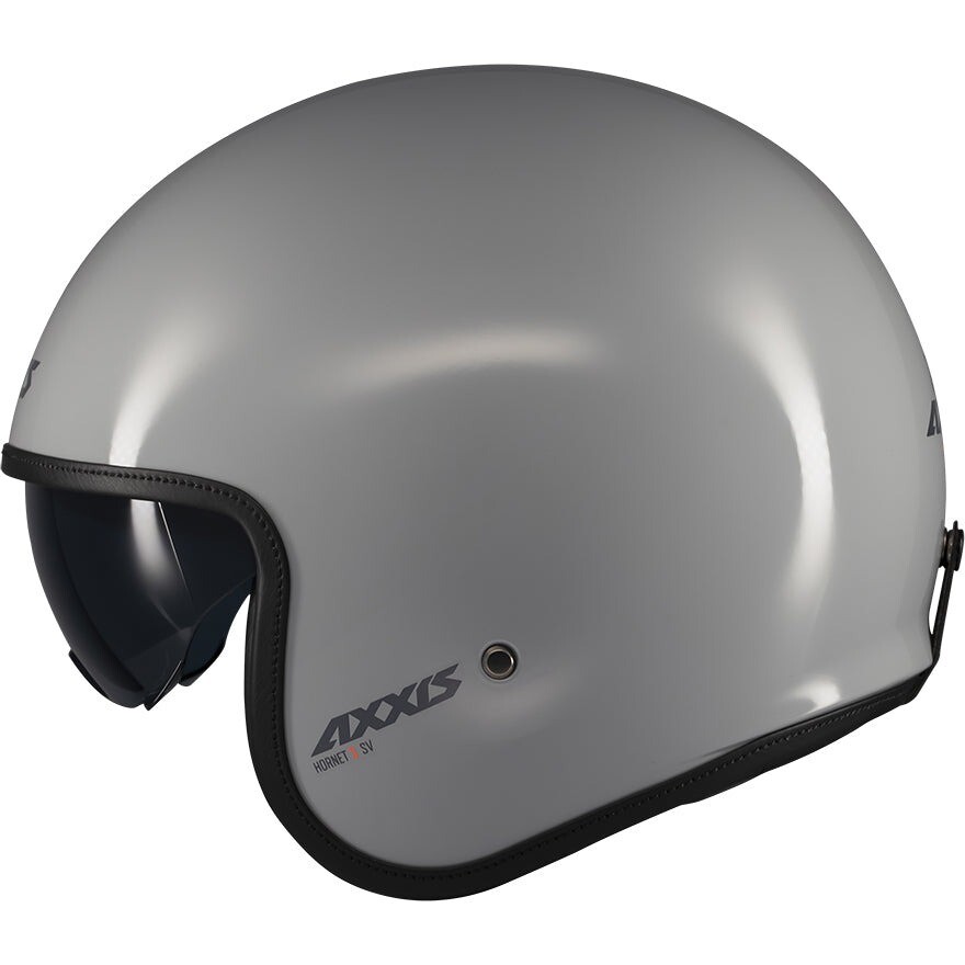 Casque de moto Axxis Jet of507 Hornet S Sv Solid A2 Gris
