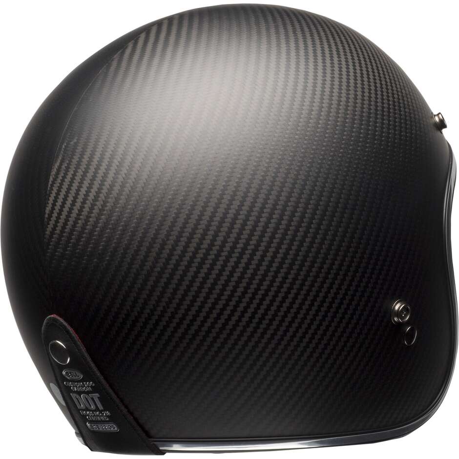 Casque de moto Bell CUSTOM 500 CARBON Jet Cafè Racer noir mat