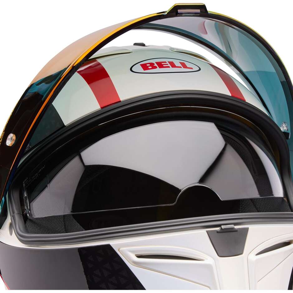 Casque de moto Bell LITHIUM MIPS PLUS BLIP Blanc Noir