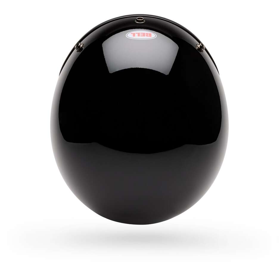 Casque de moto Bell MAGNUM Noir uni style café racer