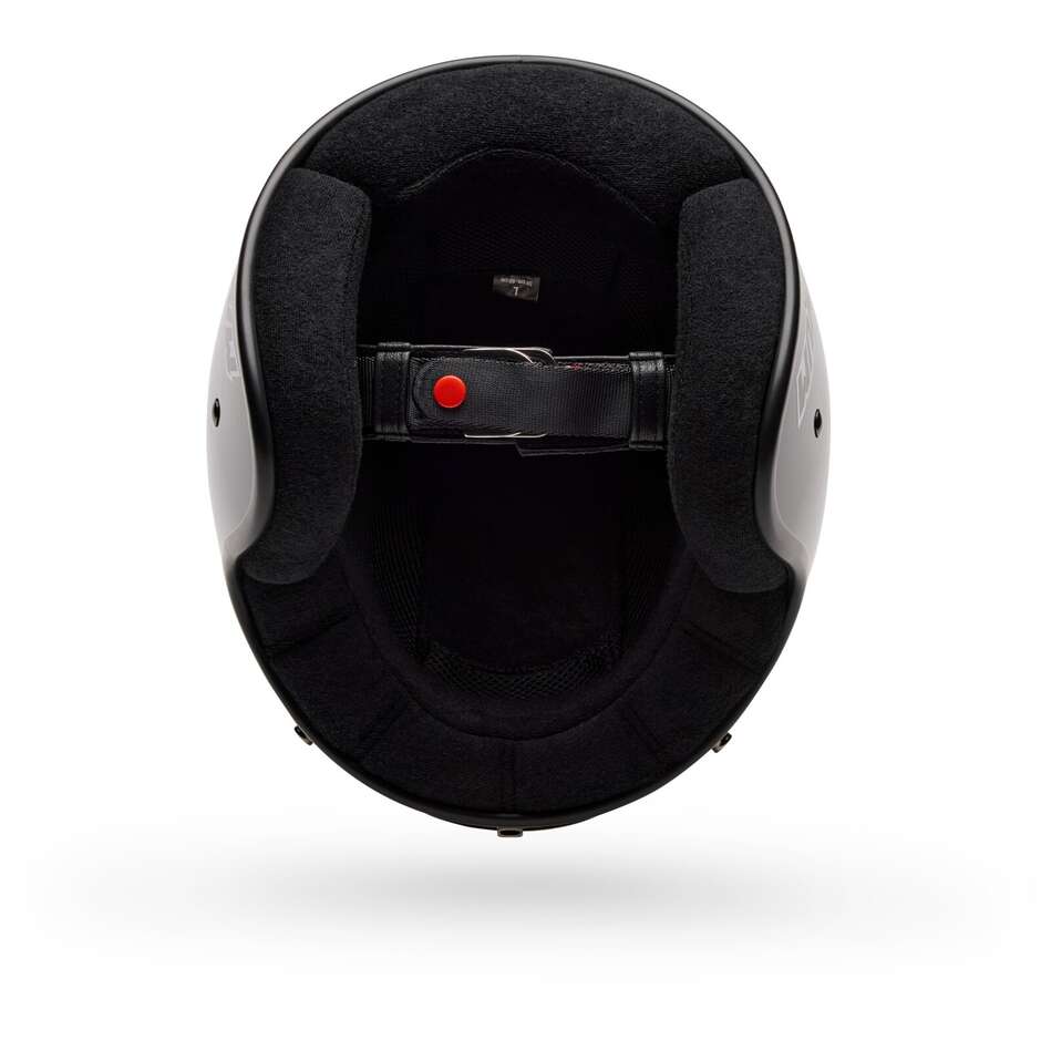 Casque de moto Bell MAGNUM Noir uni style café racer