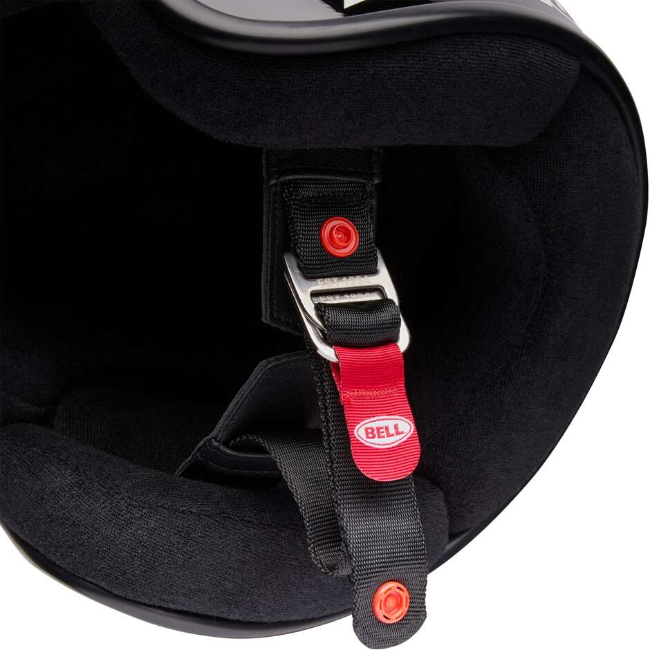 Casque de moto Bell MAGNUM Noir uni style café racer