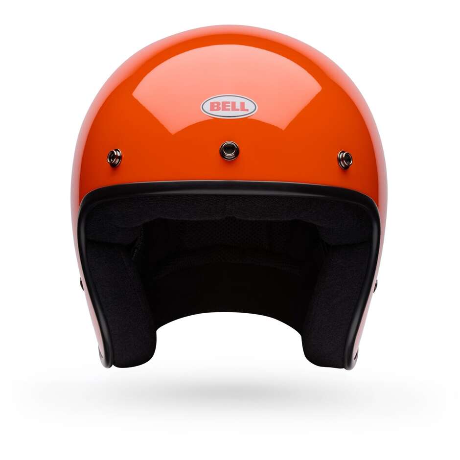 Casque de moto Bell MAGNUM Uni Orange Cafe Racer