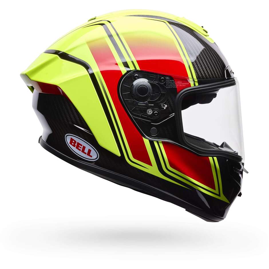 Casque de moto Bell Race Star Flex DLX GRID jaune