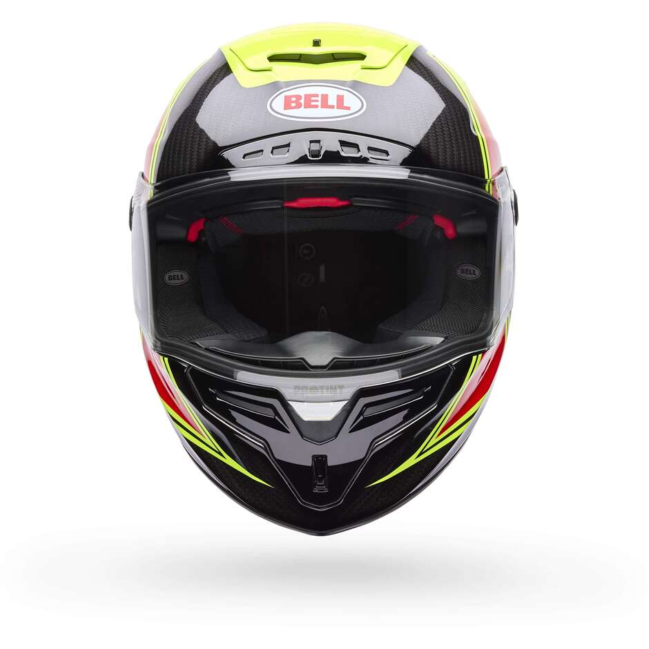 Casque de moto Bell Race Star Flex DLX GRID jaune