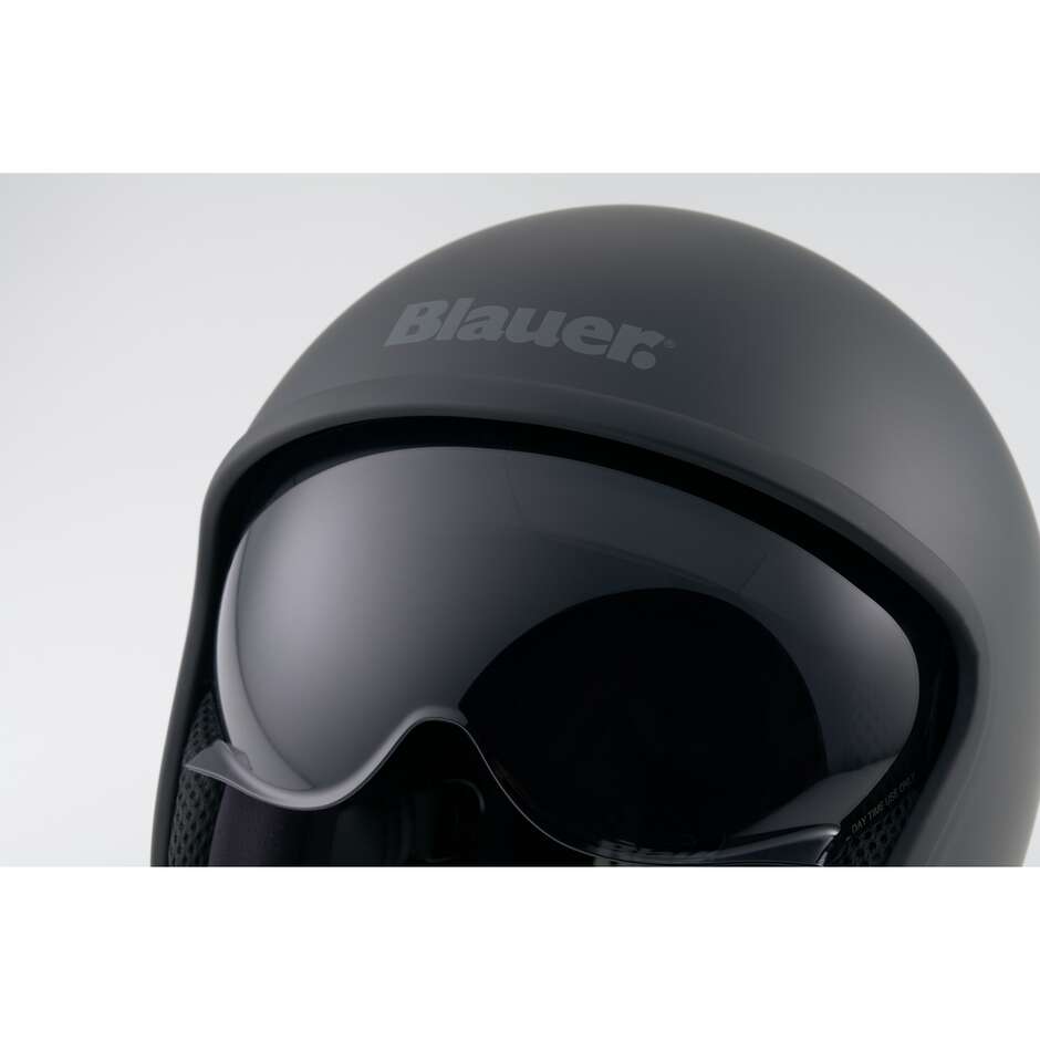 Casque de moto Blauer Pilot 4.0 Mono Jet, noir mat