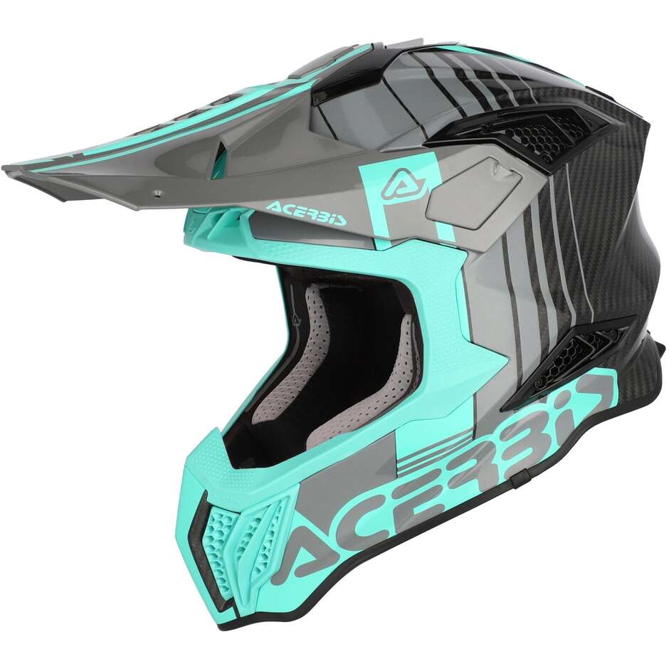 Casque de moto cross-enduro Acerbis AIRSTRIKE-C Turquoise