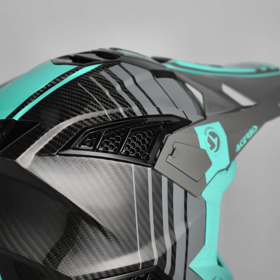 Casque de moto cross-enduro Acerbis AIRSTRIKE-C Turquoise