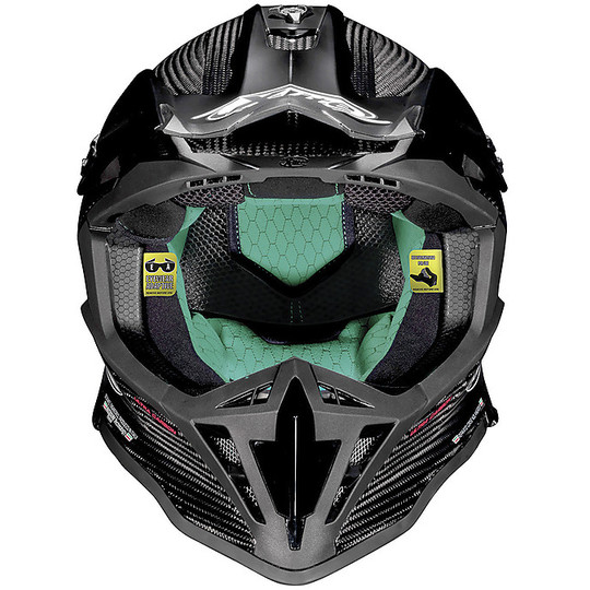 Casque de moto Cross Enduro en carbone X-Lite X-502 Ultra Carbon Xtream blanc rouge