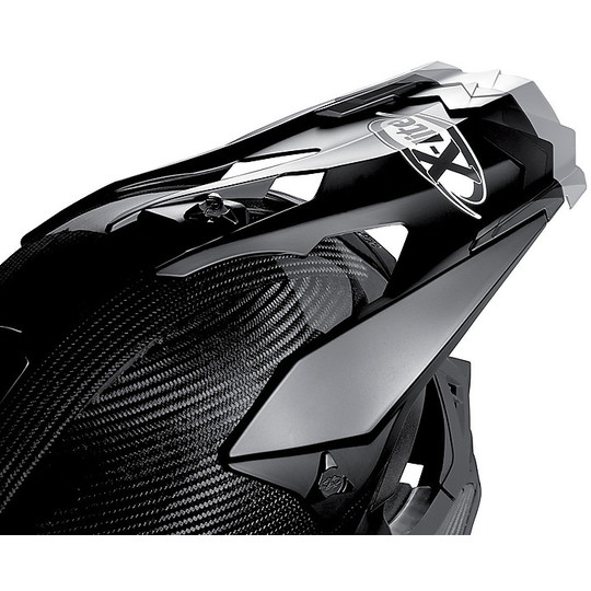 Casque de moto Cross Enduro en carbone X-Lite X-502 Ultra Carbon Xtream blanc rouge