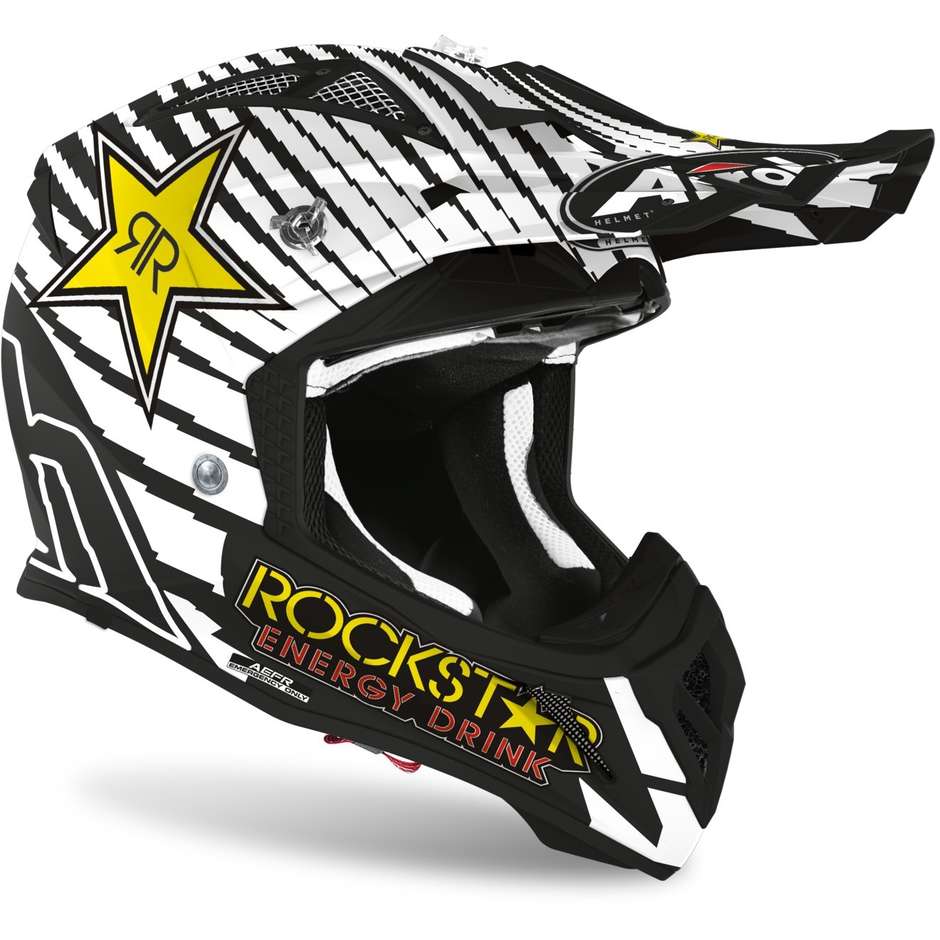 Casque de moto Cross Enduro en fibre Airoh AVIATOR ACE Rockstar 2020 Matt