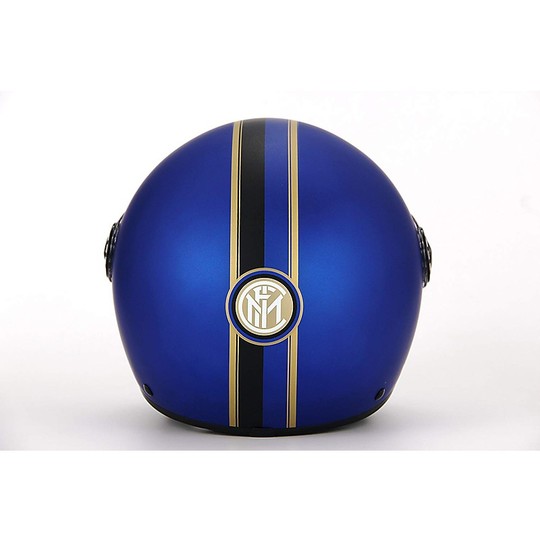 Casque de moto Demi-Jet BHR 801 Inter Visor Matt Blue