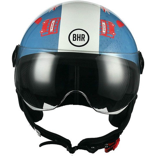 Casque De Moto Demi-Jet Visière Bombée BHR 801 Ca Produktbild-Vorschau 2