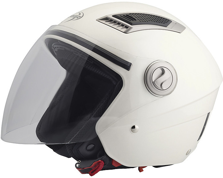 Casque Moto Jet Stormer Trend Double Visière Blanc Perle Vente en