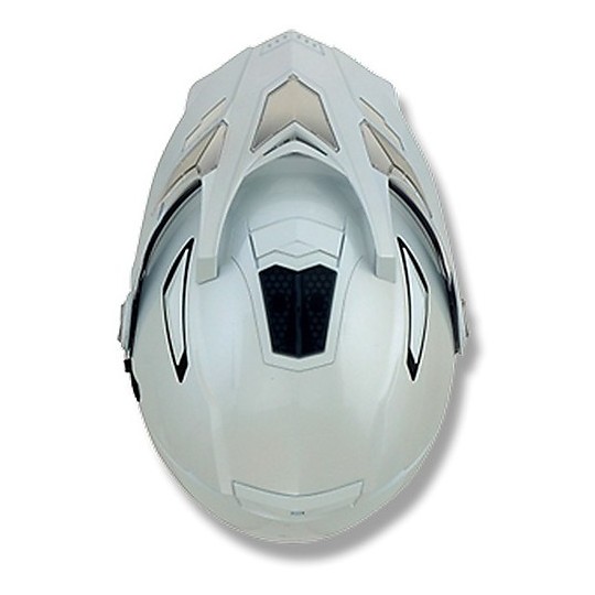 Casque de moto décomposable AFX FX-55 Solid Glossy White