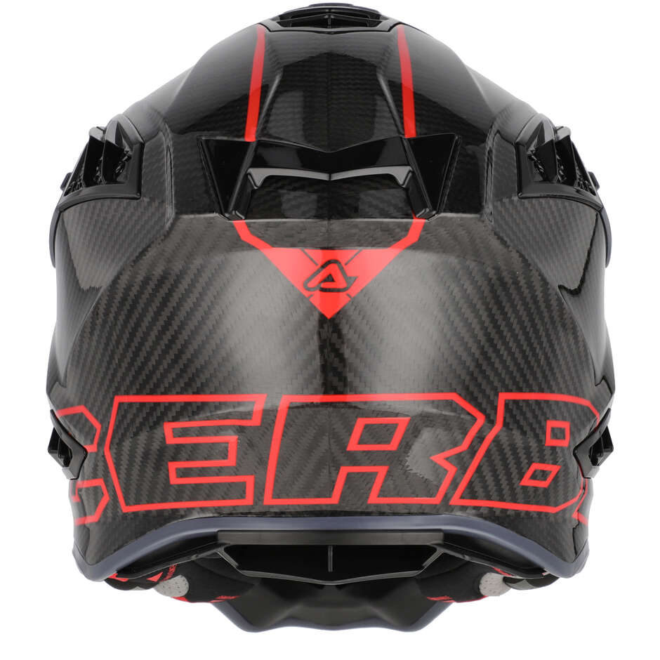 Casque de moto enduro Acerbis AIRSTRIKE-C Croix rouge/grise