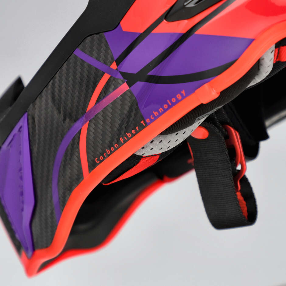 Casque de moto enduro Acerbis AIRSTRIKE-C Cross Noir Orange Fluo