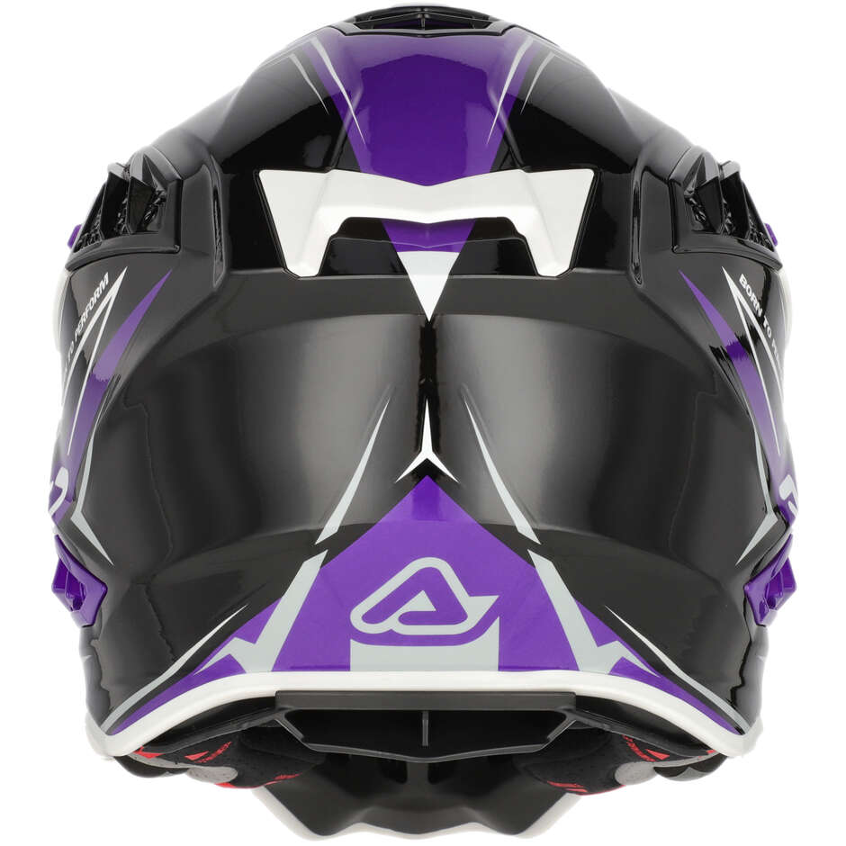 Casque de moto enduro Acerbis AIRSTRIKE-X Cross Noir Violet