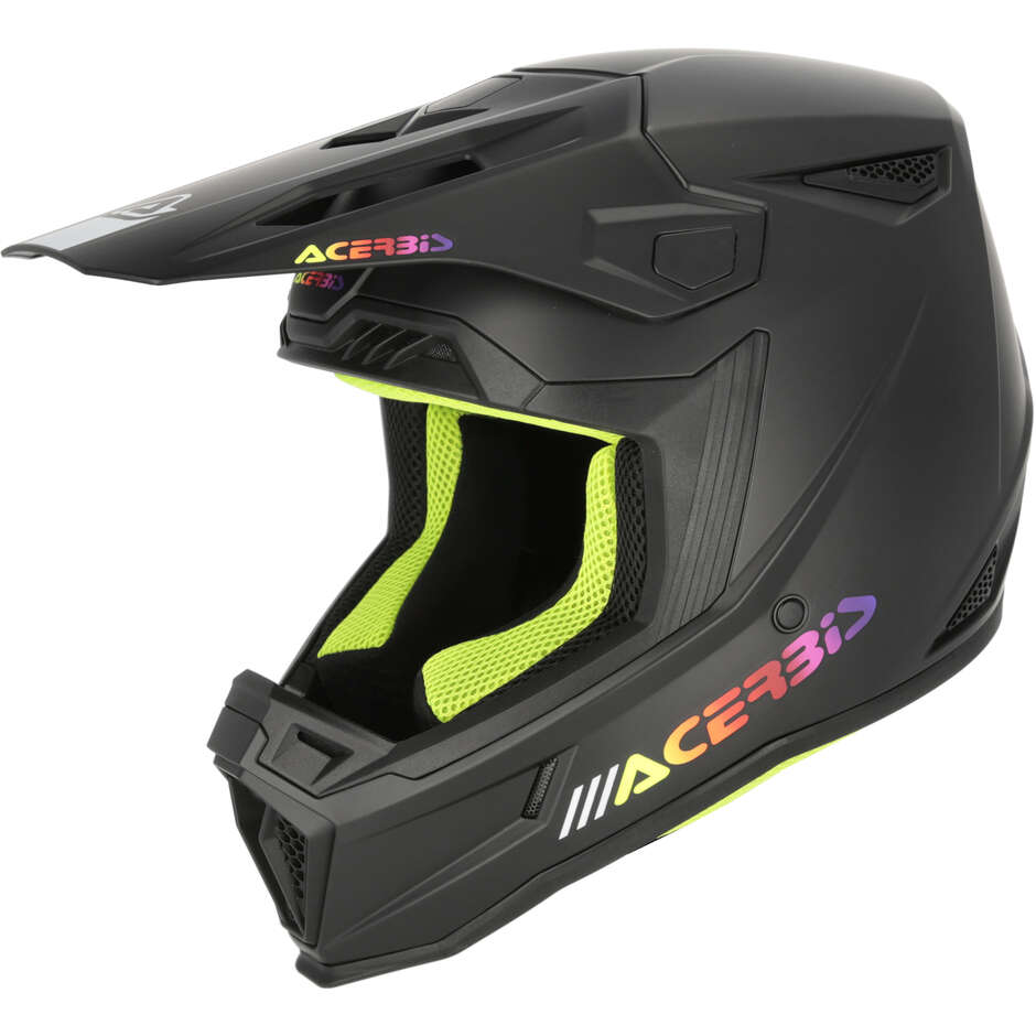Casque de moto enduro Acerbis Whoops Mono Cross noir