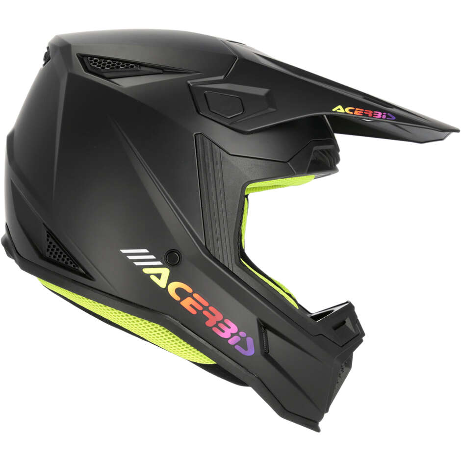 Casque de moto enduro Acerbis Whoops Mono Cross noir