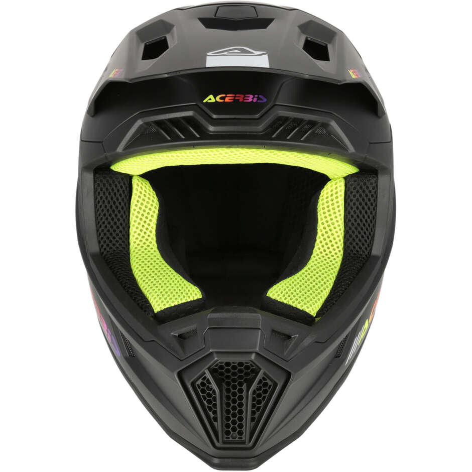 Casque de moto enduro Acerbis Whoops Mono Cross noir