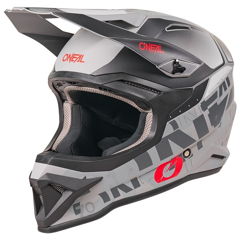 Casque de moto enduro Oneal 1SRS VOLTIXX Cross Noir Gris