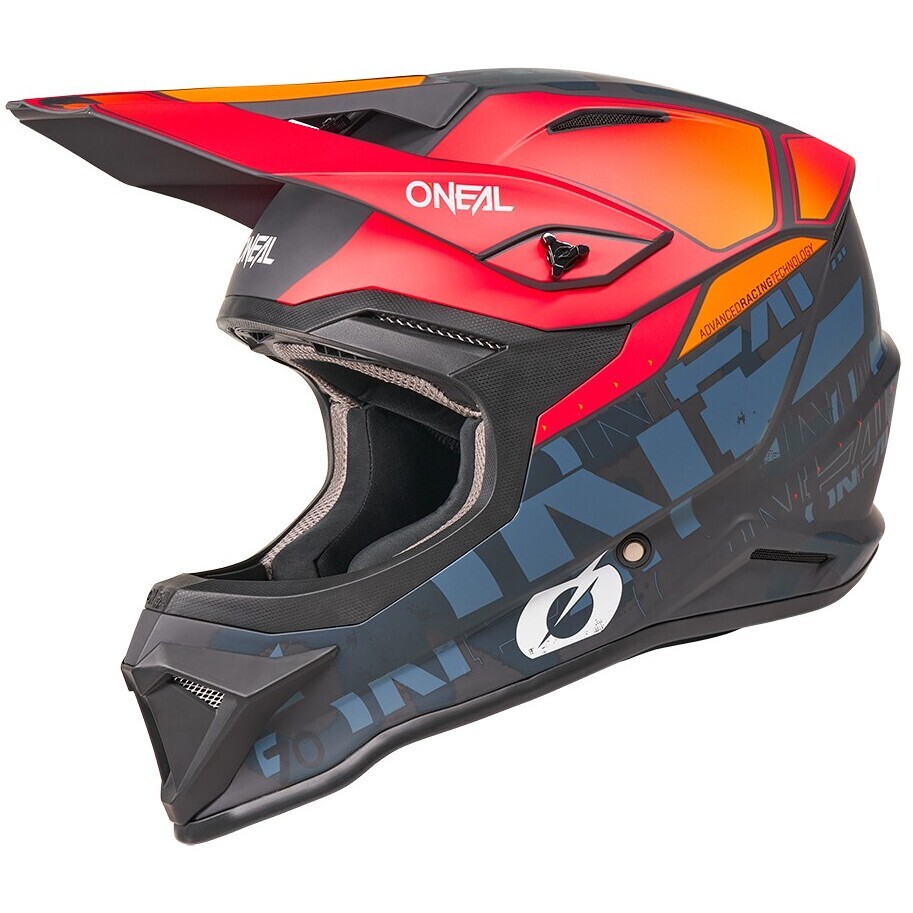 Casque de moto enduro Oneal 1SRS VOLTIXX Cross Noir Orange