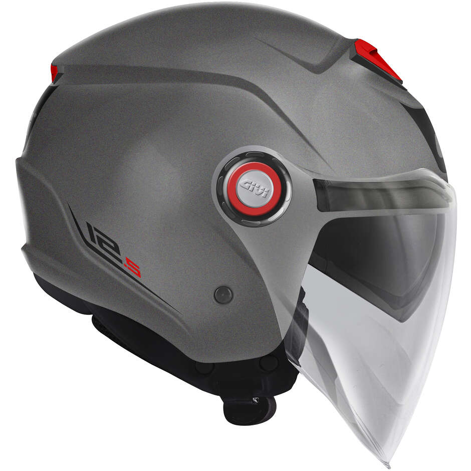 Casque de moto Givi 12.5B Matt Titanium Jet
