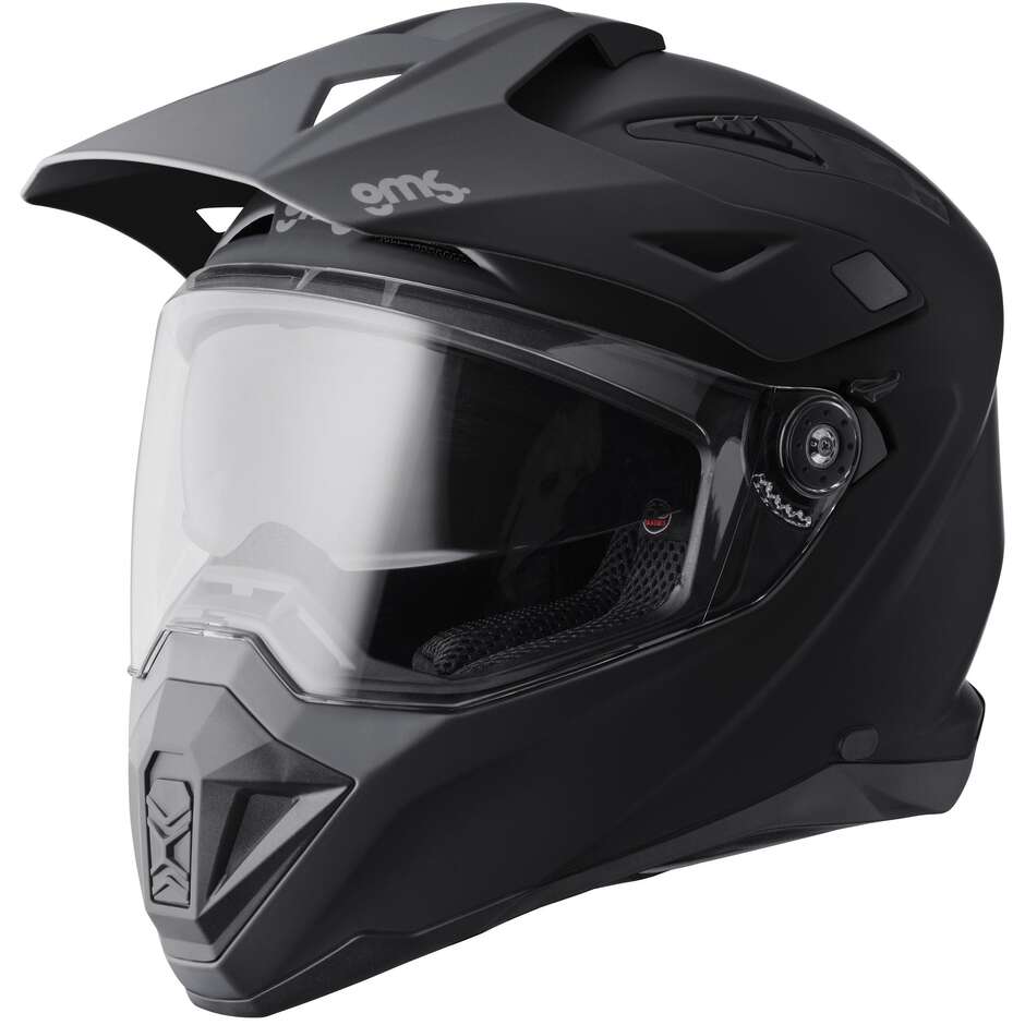Casque de moto GMS Adventus Adventure noir mat