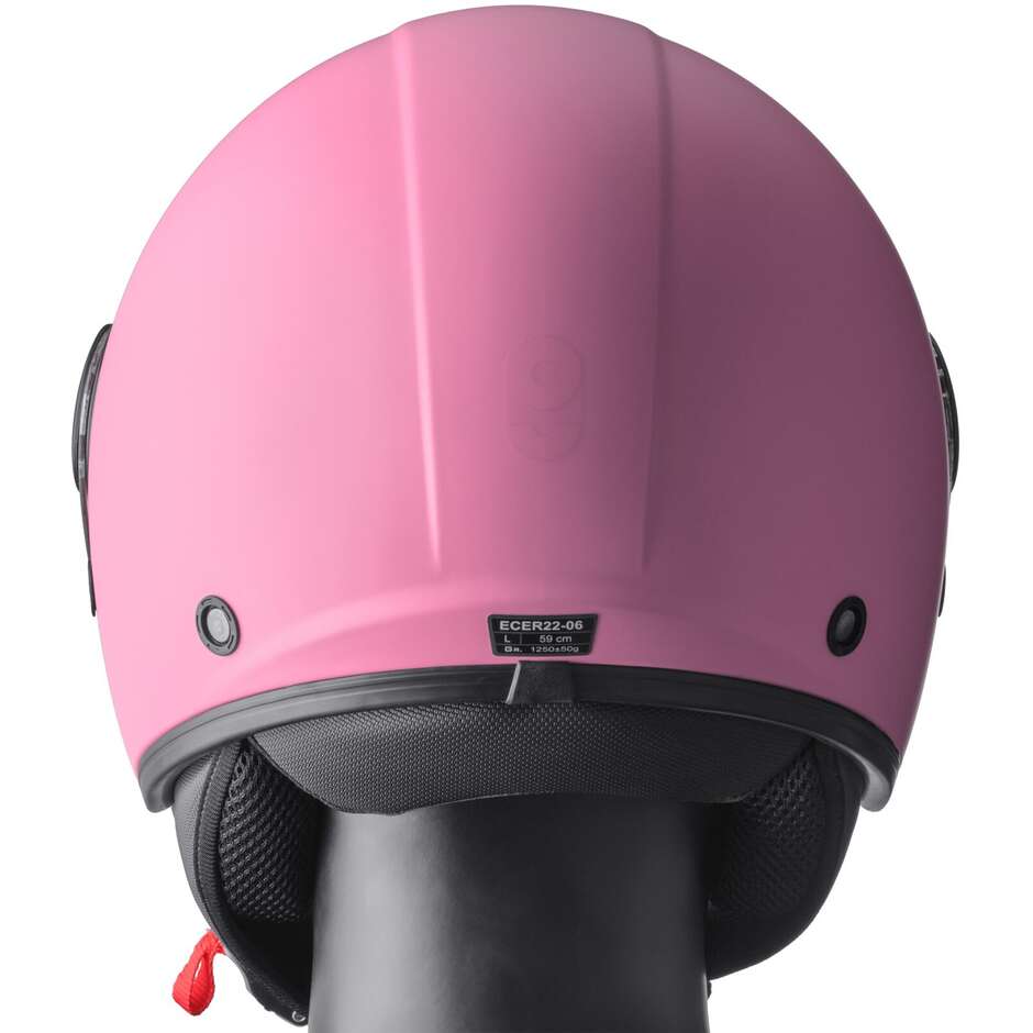 Casque de moto GMS Jet crème glacée aux fraises