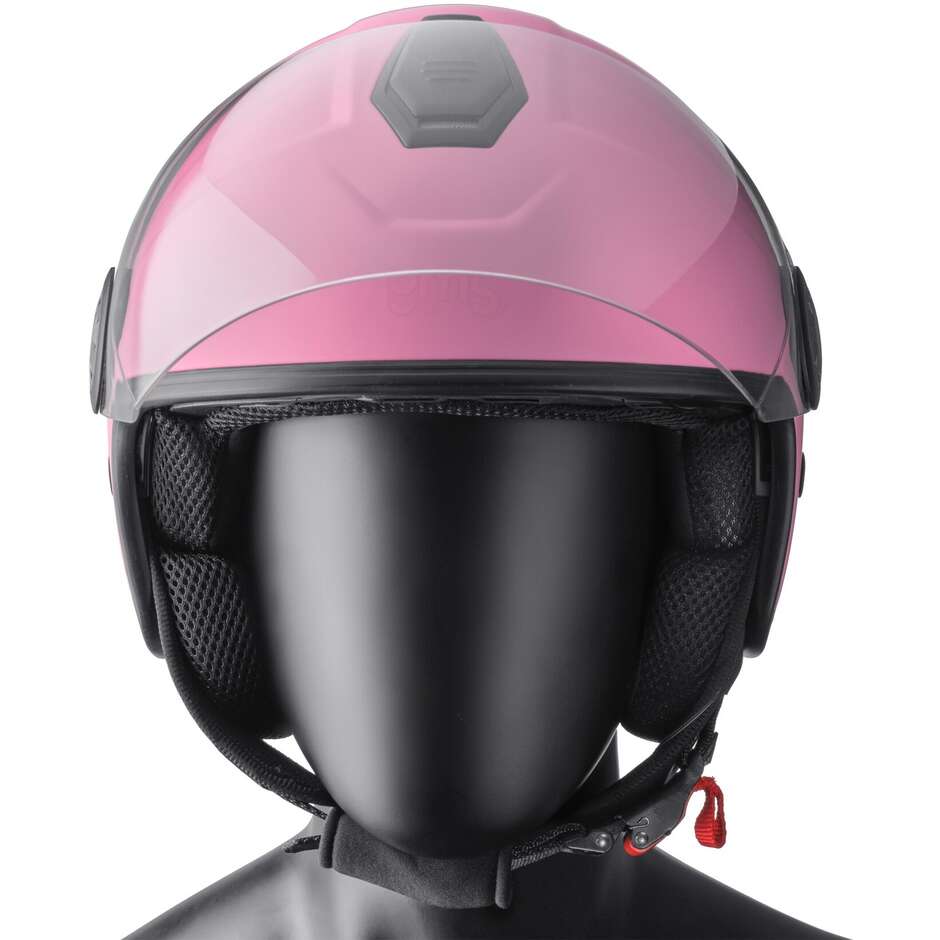 Casque de moto GMS Jet crème glacée aux fraises