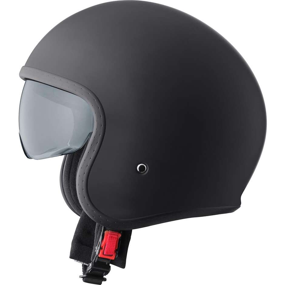 Casque de moto GMS Ride Jet, noir mat