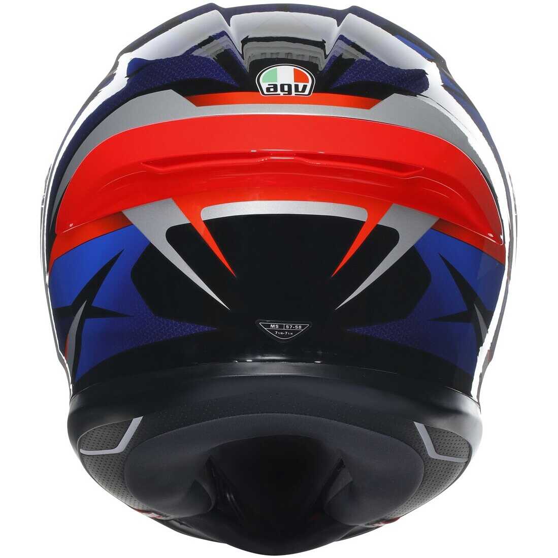 Casque de moto intégral Agv K6 S SLASHCUT Touring noir bleu rouge Vente en  Ligne 