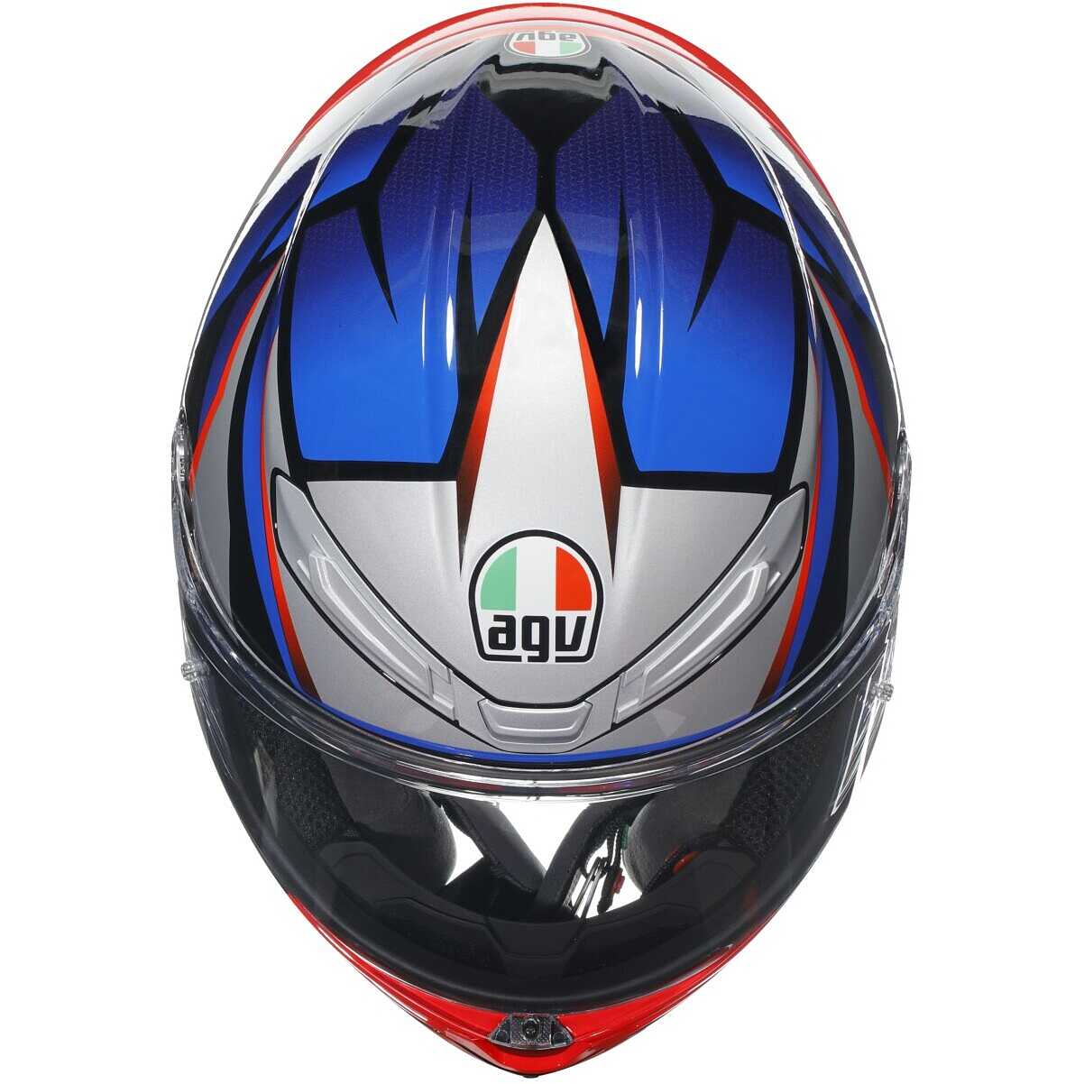 Casque de moto intégral Agv K6 S SLASHCUT Touring noir bleu rouge Vente en  Ligne 