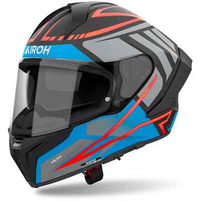 Casque Enfant Moto Cross Enduro Airoh WRAAP YOUTH Smile Rouge Mat