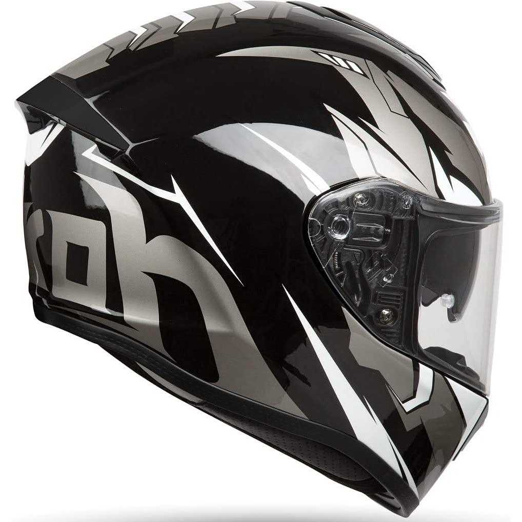 Casque de moto intégral Airoh ST 501 BIONIC Glossy White Chrome Vente ...