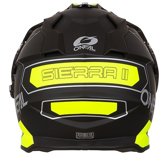 Visière De Remplacement O'Neal 7 Series Evo – Noir/blanc – Pour Casque Cross Chasseur