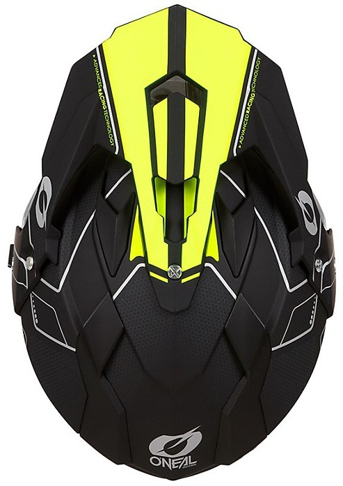 Casque Motocross Oneal Sierra R - Blanc Noir Gris Taille S