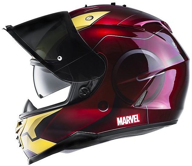 Casque de moto intégral HJC IS-17 Marvel Iron Man MC1 Vente en
