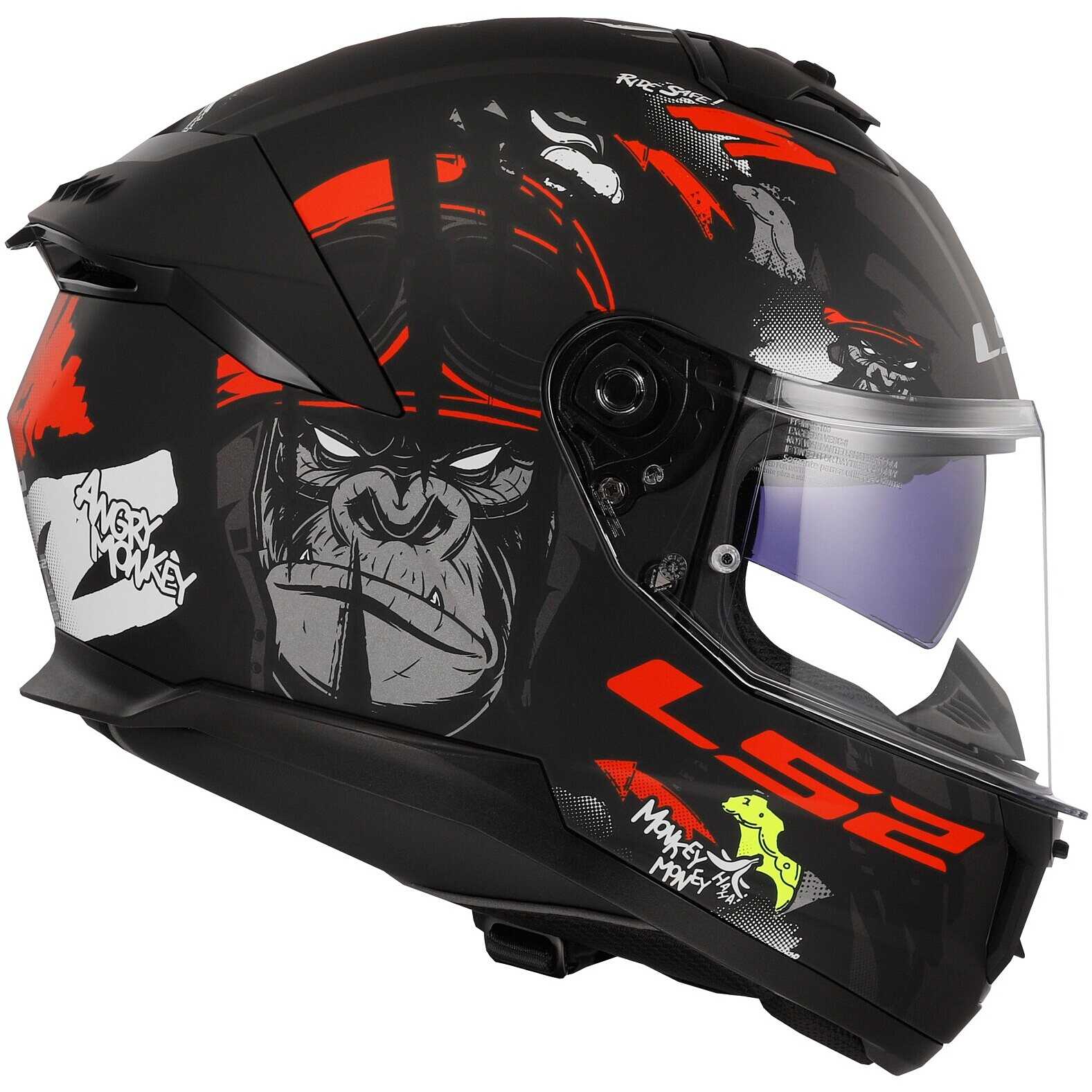 Casque Moto Intégral LS2 FF808 Stream II Road Matt Black Blue – ECE 22.06, Visière Pinlock Ready