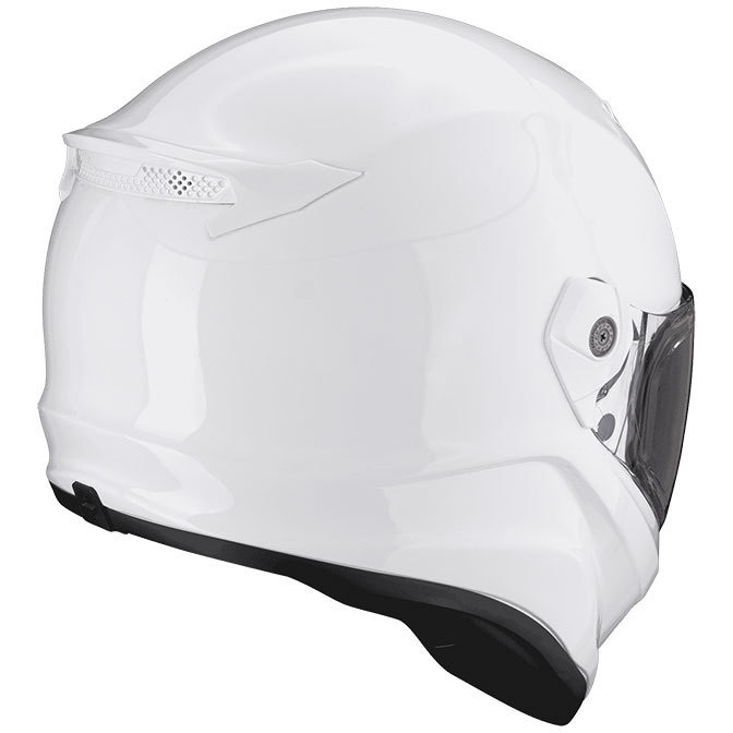 Casque de moto intégral Scorpion COVERT FX SOLID Blanc Vente en Ligne 