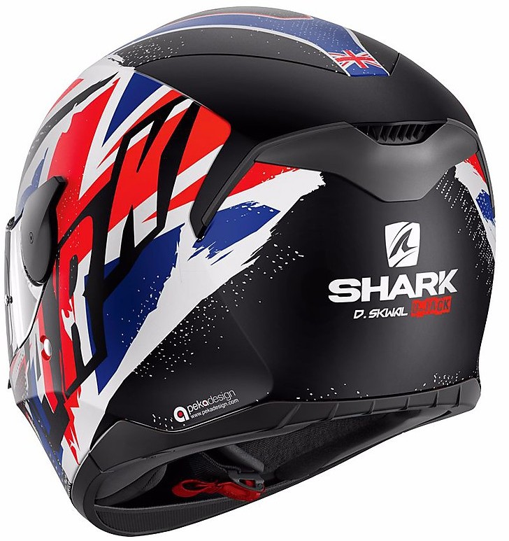 Casque moto Intégral Shark Skwal 2 Noxxys Mat Blanc Noir Rouge