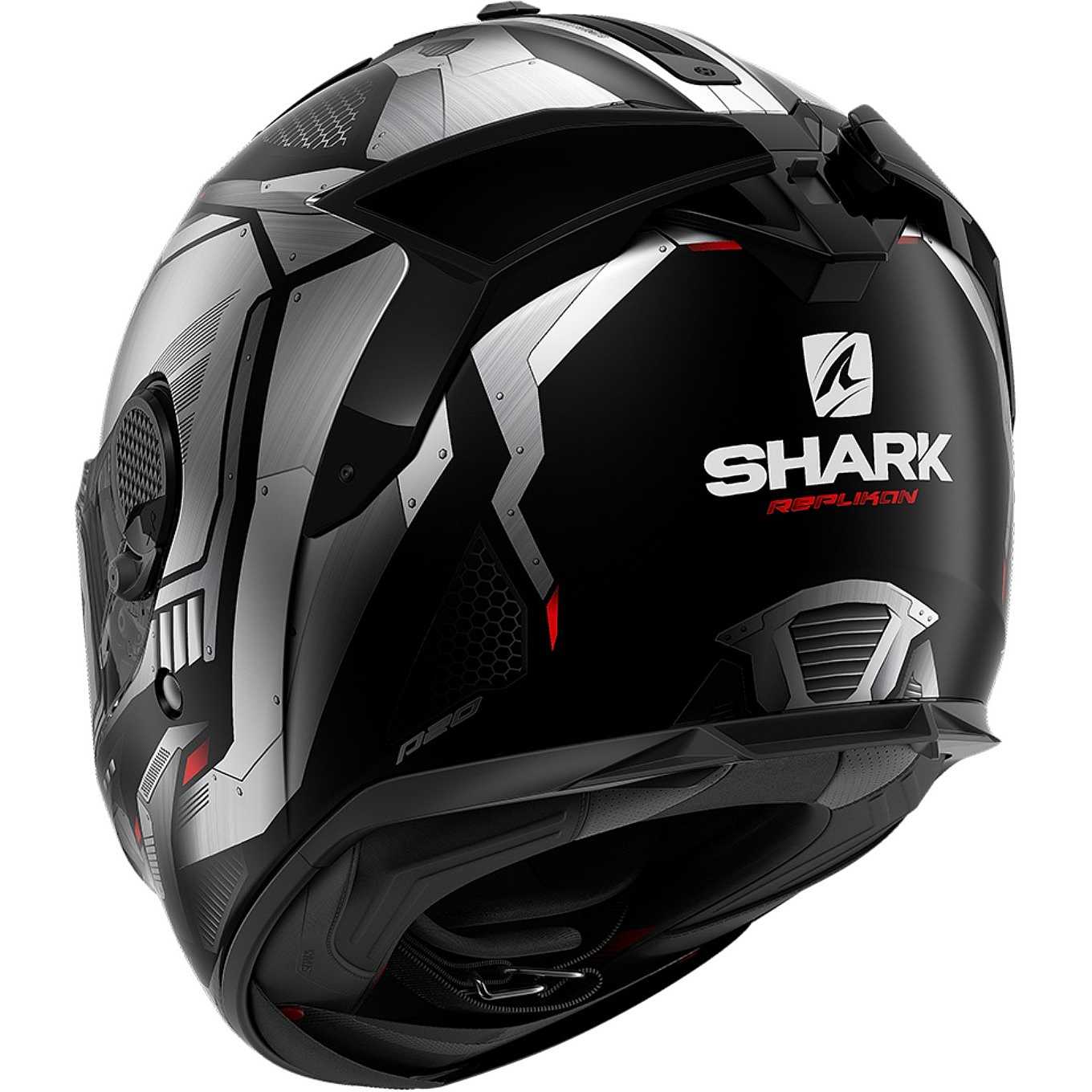 Casque SPARTAN GT CARBON SHESTTER SHARK Noir/Blanc 